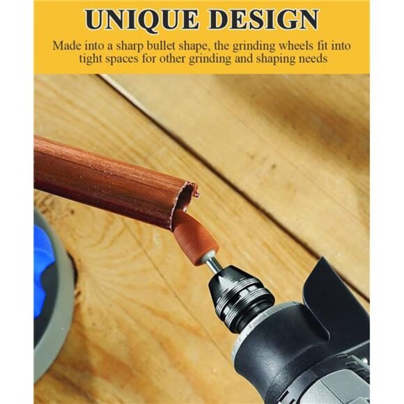 Sanding Bits for Dremel Rotary Tool, Grinding Stone Sanding Drill Bits 1/8"Shank - Picture 11 of 14